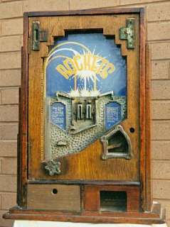 Bryans vintage ALLWIN wooden arcade slot machine Allwin polo